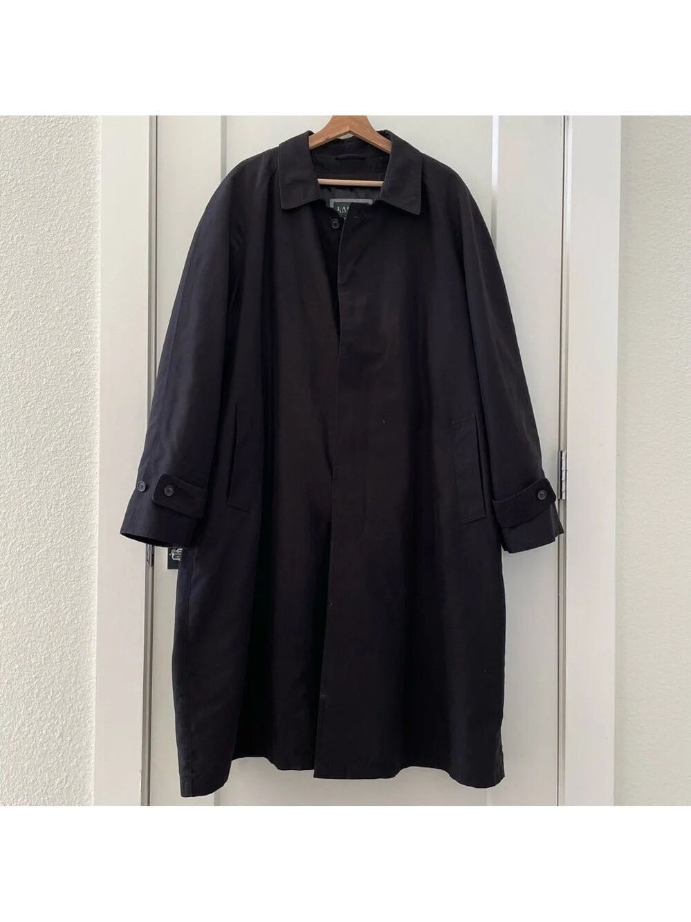 Lauren Ralph Lauren Mens Rain Coat W/ Wool Blend Zip Out Liner (No Belt) 44R